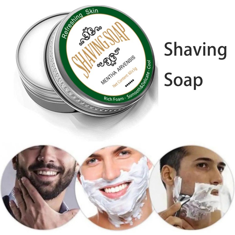 Men'S Beard Grooming - Man Beard Shaving Soap Gentle Long-lasting