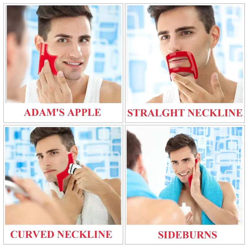 2/4Pcs Men's Beard Combs Hair  - đánh giá và giá Men'S Beard Grooming