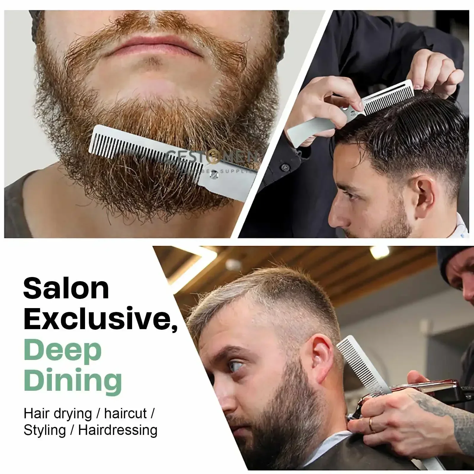 New Type 1/2PCS Portable Steel - đánh giá và giá Men'S Beard Grooming