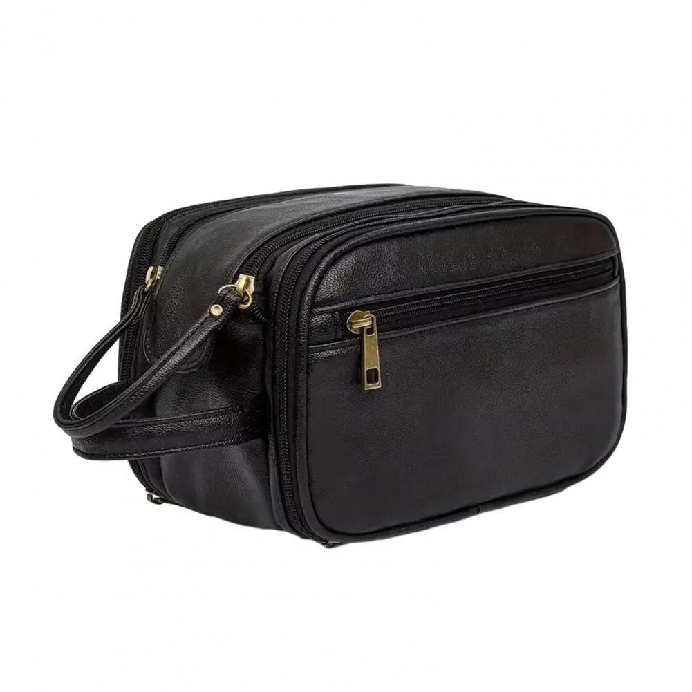 Travel Makeup Bag Faux Leather - đánh giá và giá Men'S Grooming Organizer