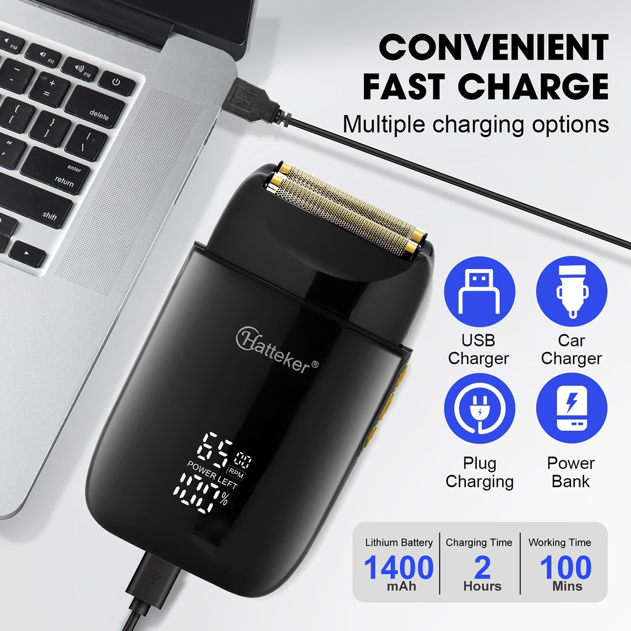 Hatteker Cordless Beard Trimme - đánh giá và giá Men'S Grooming Vacuum