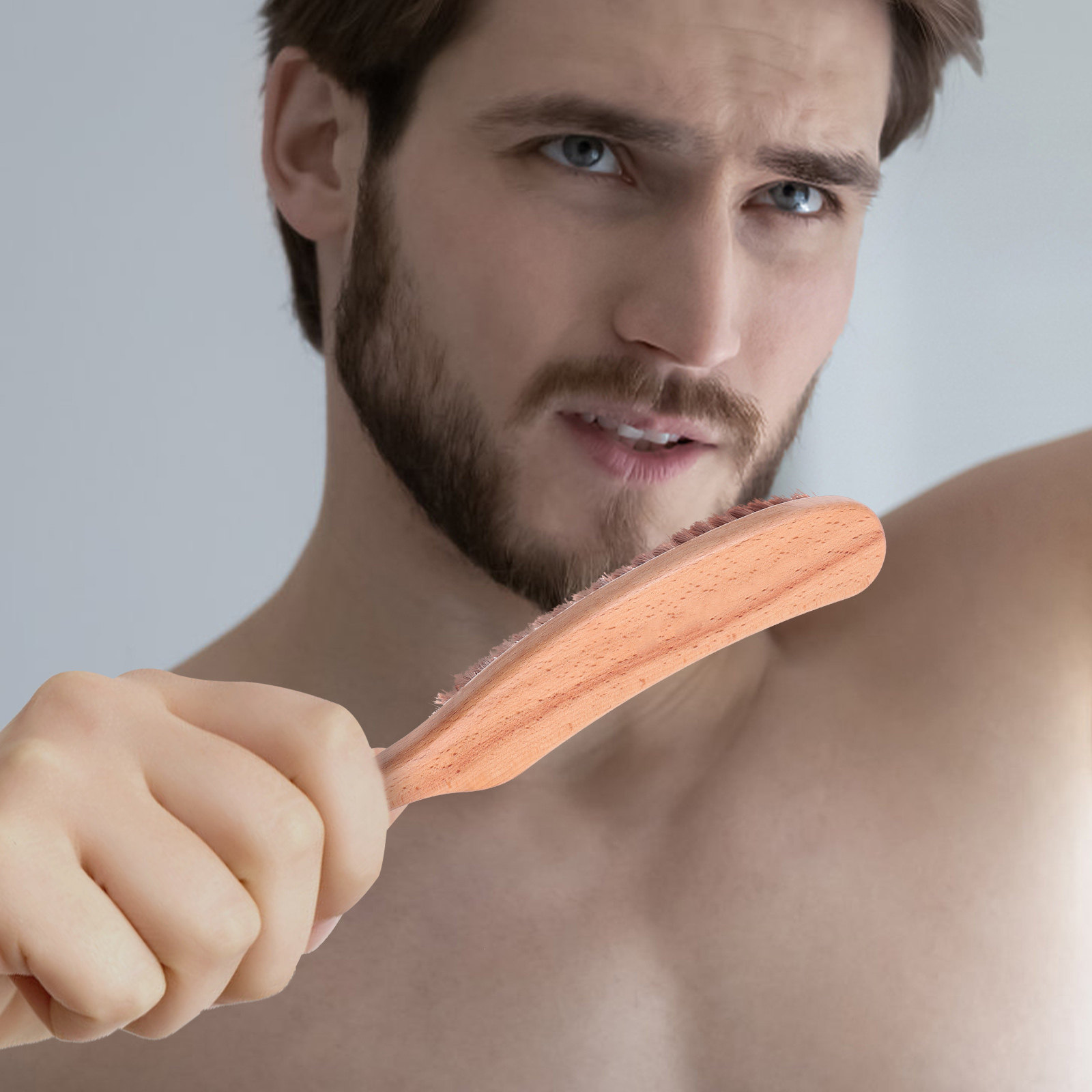 1Pcs Premium Nylon Beard Brush - đánh giá và giá Men'S Beard Grooming