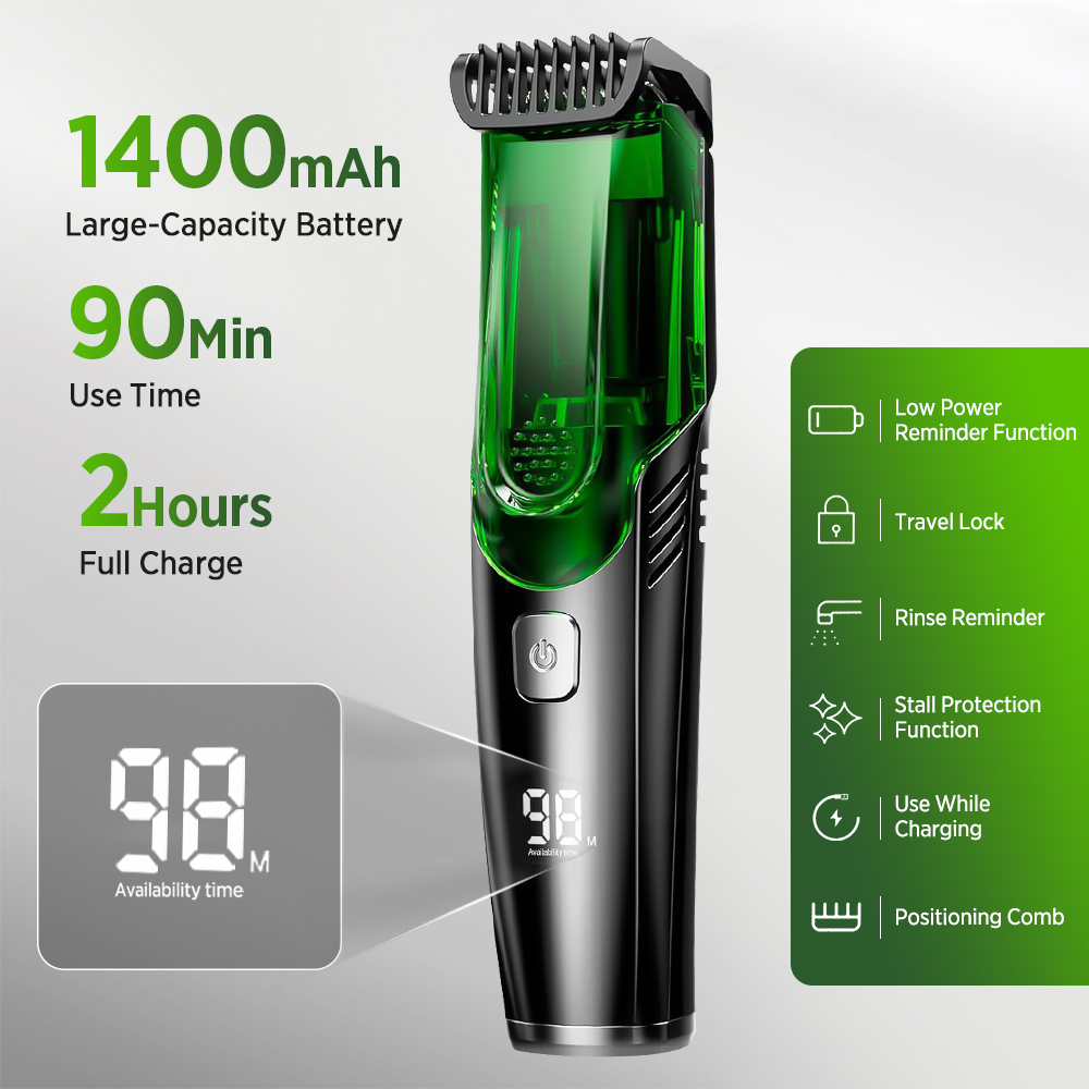Cordless Men Beard Trimmer Ele - đánh giá và giá Men'S Grooming Vacuum