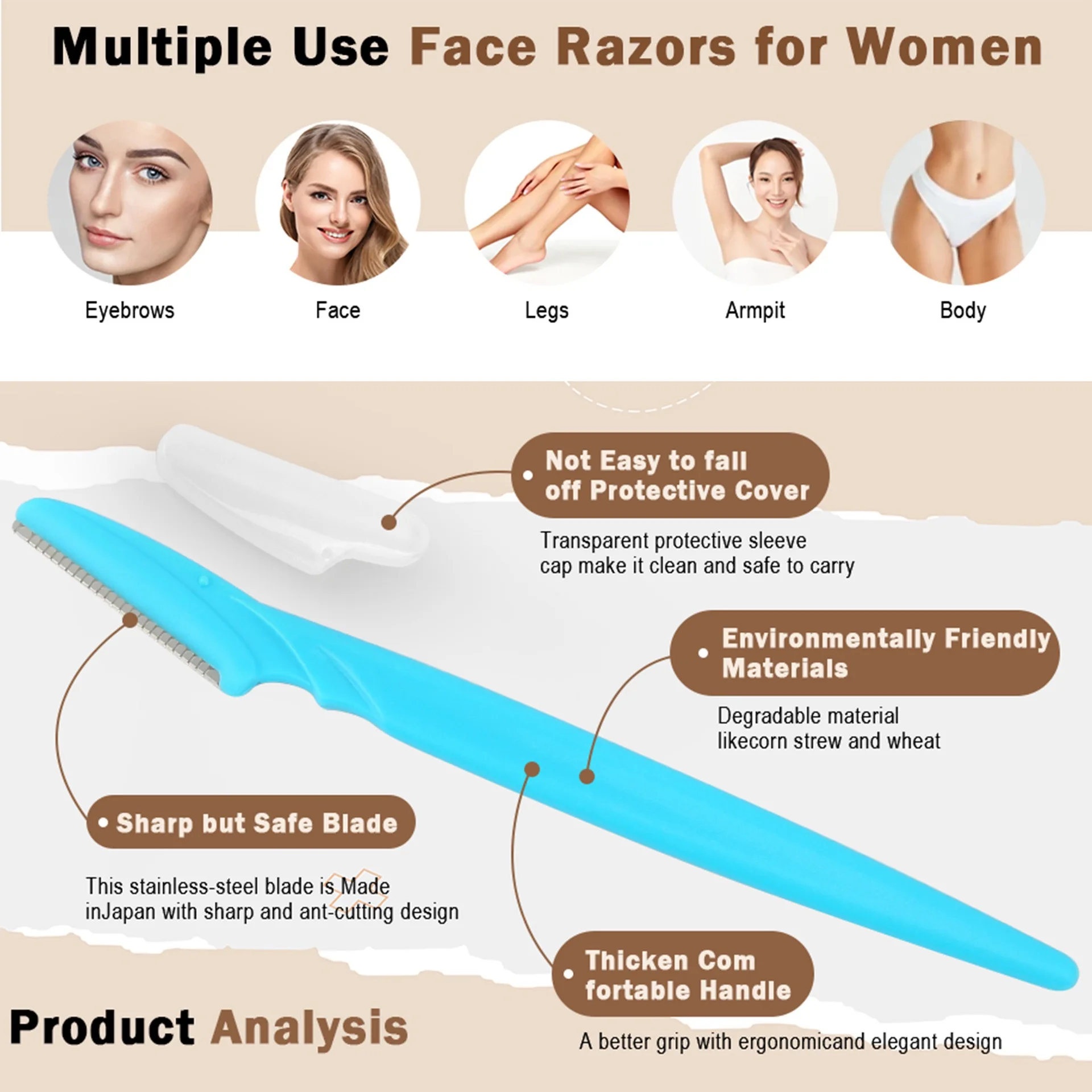 5/10/30/40pcsbrow Razor and Fa - đánh giá và giá Men'S Beard Grooming